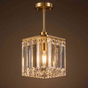 Crystal Cube Pendant Light
