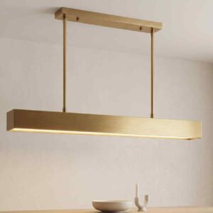 Metal Finish Linear Pendant Light