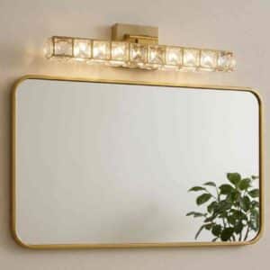 Crystal Bar Mirror Wall Light