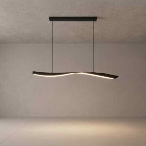 Curved Linear Pendant Light