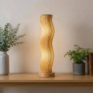 Multi Wave Bamboo Table Lamp