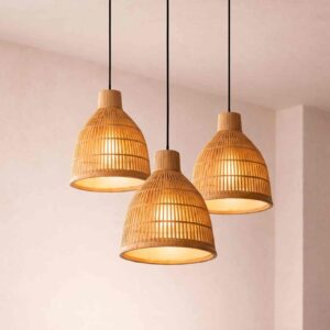 Bamboo Bell Pendant Light