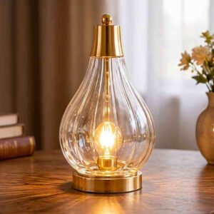 Teardrop Glass Table Lamp