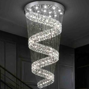 Spiral Elegance Crystal Chandelier