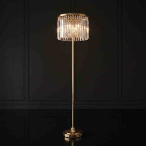 Modern Gleam Crystal Chandelier Floor Lamp