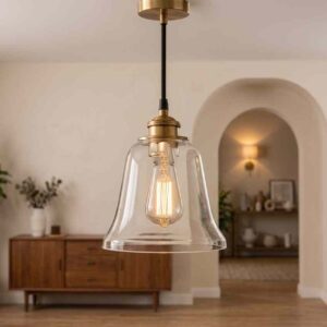 Bell Glass Pendant Light