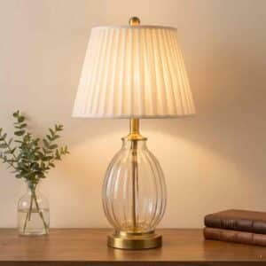 Pleated Shade Table Lamp