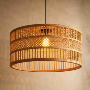 Bamboo Drum Pendant Light