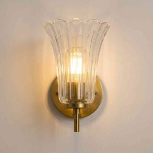 Tulip Flare Glass Wall Light