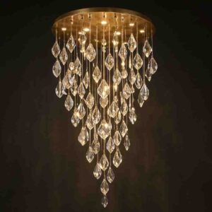 Cascading Crystal Chandelier