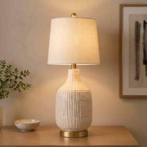 Textured Ceramic Table Lamp