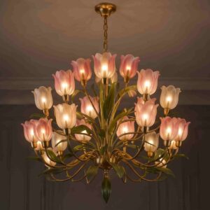 Tulip Radiance Floral Chandelier