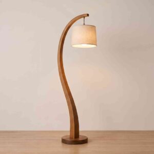 Arc Wooden Floor Lamp