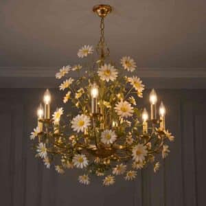Daisy Delight Floral Chandelier