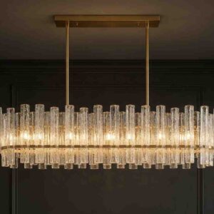 Linear Glass Chandelier