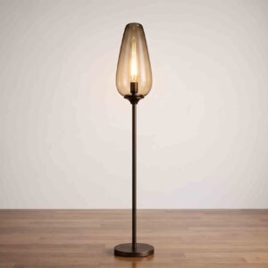 Teardrop Glass Floor Lamp