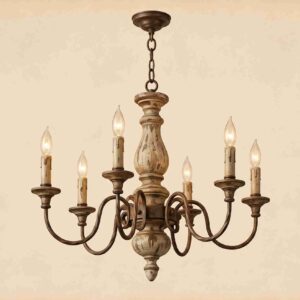 Iron Candle Vintage Chandelier