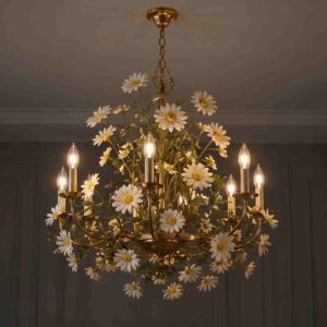 Daisy Delight Floral Chandelier