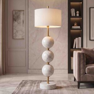 Ball Balance Marble Floor Lamp